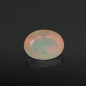 Opale multicolore naturelle transparent, 0,88 ct, transparent / translucide