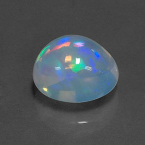 Opale Multicolore naturelle Coupe ovale, 2.79 ct, Transparent