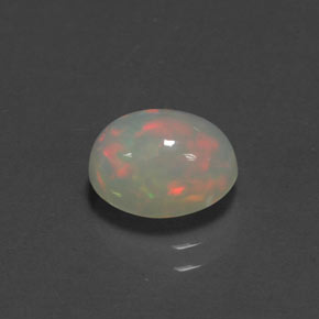 Opale multicolore naturelle transparent, 1,38 ct, transparent / translucide