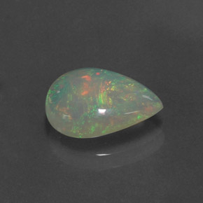 Opale multicolore naturelle transparent, 1,72 ct, transparent / translucide