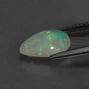 Opale multicolore naturelle transparent, 1,72 ct, transparent / translucide