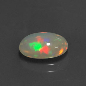 Opale Multicolore naturelle Coupe ovale, 1.05 ct, Transparent