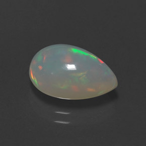 Opale multicolore naturelle transparent, 2,66 ct, transparent / translucide