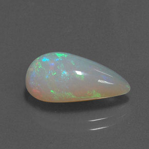 Opale multicolore naturelle transparent, 4,05 ct, transparent / translucide