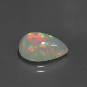 Opale multicolore naturelle transparent, 3,12 ct, transparent / translucide