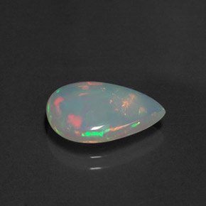 Opale multicolore naturelle transparent, 2,21 ct, transparent / translucide