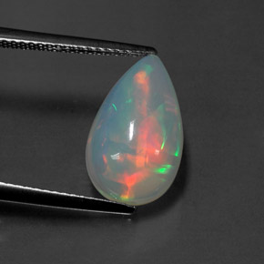 Opale multicolore naturelle transparent, 2,78 ct, transparent / translucide