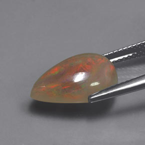Opale multicolore naturelle transparent, 3,85 ct, transparent / translucide
