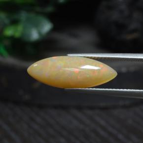 Opale multicolore naturelle transparent, 4,19 ct, transparent / translucide