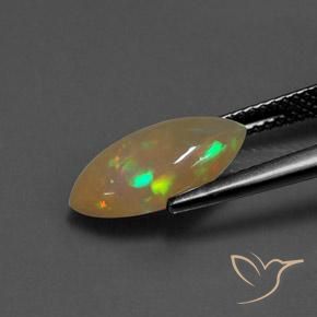 Opale Multicolore naturelle Marquise, 1.85 ct, Transparent / Translucide