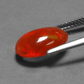 Opale multicolore naturelle transparent, 1,96 ct, transparent / translucide