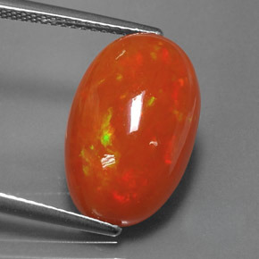 Opale multicolore naturelle transparent, 6,05 ct, transparent / translucide