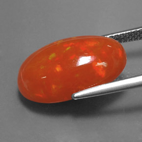 Opale multicolore naturelle transparent, 6,05 ct, transparent / translucide
