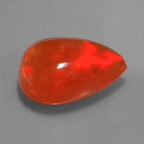 Opale multicolore naturelle en forme de poire, 4,22 ct, transparent
