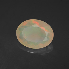 Opale multicolore naturelle transparent, 2,30 ct, transparent / translucide