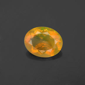 Opale multicolore naturelle coupe ovale, 1,48 ct, transparent