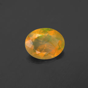 Opale multicolore naturelle coupe ovale, 1,48 ct, transparent