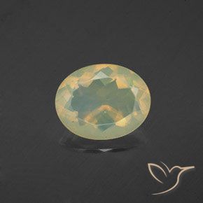 1.56ct Naturel Multicolore Opale, ovale, Transparent, Photo A