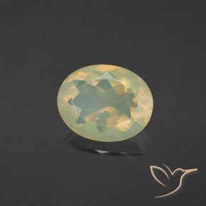Opale Multicolore naturelle ovale, 1.56 ct, Transparent