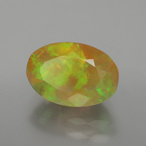 Opale multicolore naturelle coupe ovale, 1,84 ct, transparent
