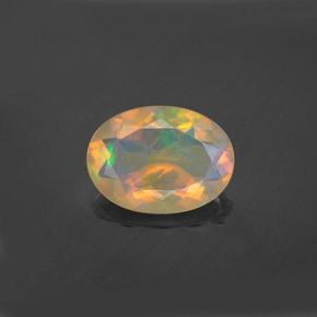Opale Multicolore naturelle Coupe ovale, 1.97 ct, Transparent