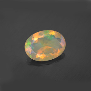Opale Multicolore naturelle Coupe ovale, 1.97 ct, Transparent