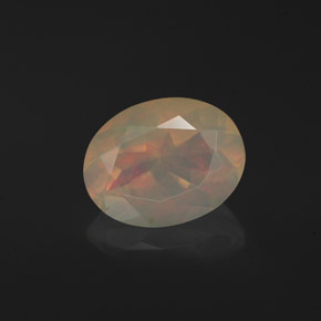Opale multicolore naturelle transparent, 1,30 ct, transparent / translucide