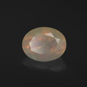 Opale multicolore naturelle transparent, 1,30 ct, transparent / translucide