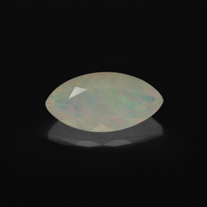 Opale multicolore naturelle transparent, 1,18 ct, transparent / translucide