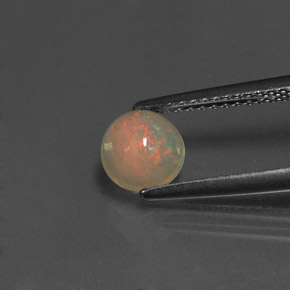 Opale multicolore naturelle transparent, 0,58 ct, transparent / translucide