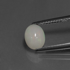 Opale multicolore naturelle transparent, 0,95 ct, transparent / translucide