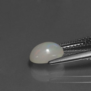 Opale multicolore naturelle transparent, 0,95 ct, transparent / translucide