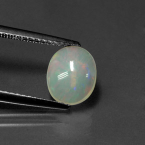 Opale multicolore naturelle transparent, 0,96 ct, transparent / translucide