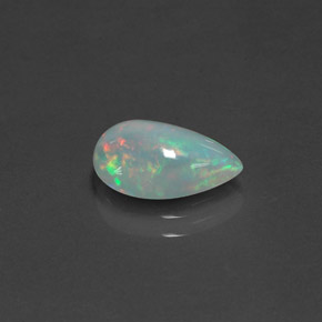 Opale multicolore naturelle transparent, 1,37 ct, transparent / translucide