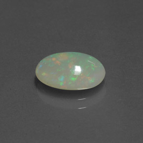 Opale multicolore naturelle transparent, 1,62 ct, transparent / translucide