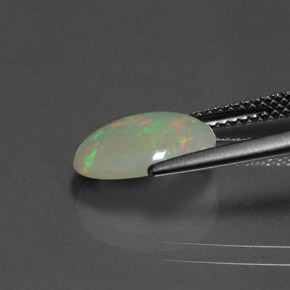 Opale multicolore naturelle transparent, 1,62 ct, transparent / translucide