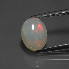 Opale multicolore naturelle transparent, 2,83 ct, transparent / translucide