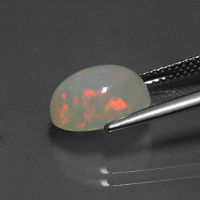 Opale multicolore naturelle transparent, 2,83 ct, transparent / translucide