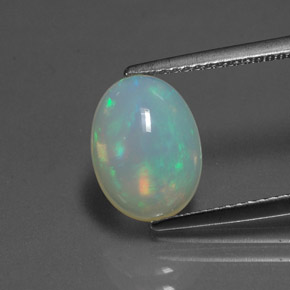 Opale multicolore naturelle transparent, 2,16 ct, transparent / translucide