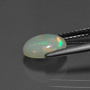 Opale multicolore naturelle transparent, 0,76 ct, transparent / translucide