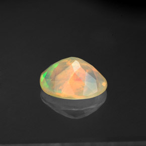 Opale multicolore naturelle transparent, 1,22 ct, transparent / translucide