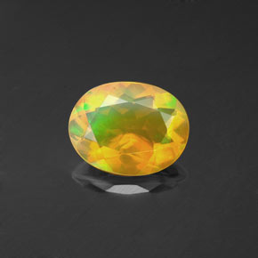 Opale multicolore naturelle transparent, 1,30 ct, transparent / translucide