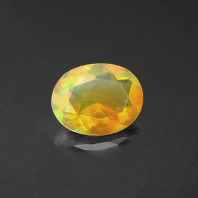 Opale multicolore naturelle transparent, 1,30 ct, transparent / translucide