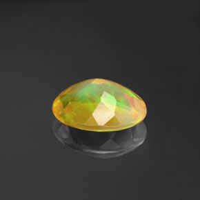 Opale multicolore naturelle transparent, 1,30 ct, transparent / translucide