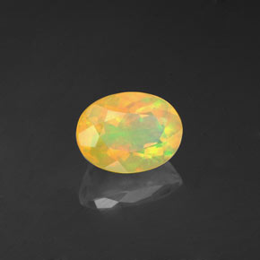 Opale multicolore naturelle transparent, 1,10 ct, transparent / translucide
