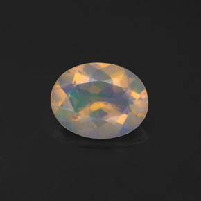 Opale multicolore naturelle transparent, 0,97 ct, transparent / translucide