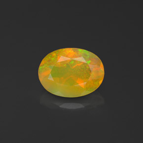 Opale multicolore naturelle transparent, 0,90 ct, transparent / translucide