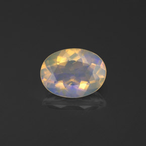 Opale multicolore naturelle transparent, 0,84 ct, transparent / translucide