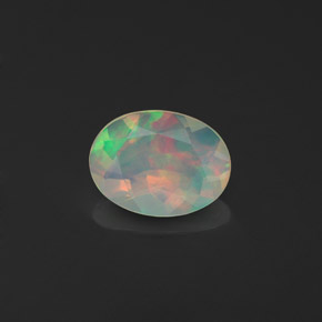 Opale multicolore naturelle transparent, 0,63 ct, transparent / translucide