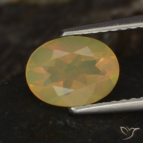 0.83ct Naturel Multicolore Opale, ovale, Transparent